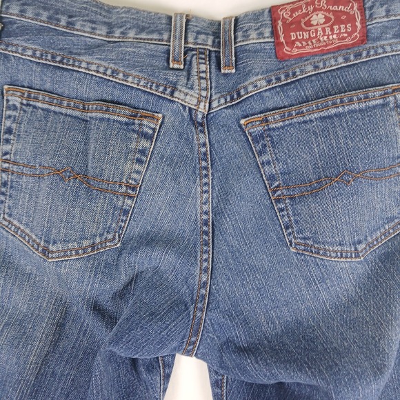 VTG Lucky Brand Jeans Womens 29 Classic Fit Straight Josie Denim Dungarees Blue - Picture 4 of 11